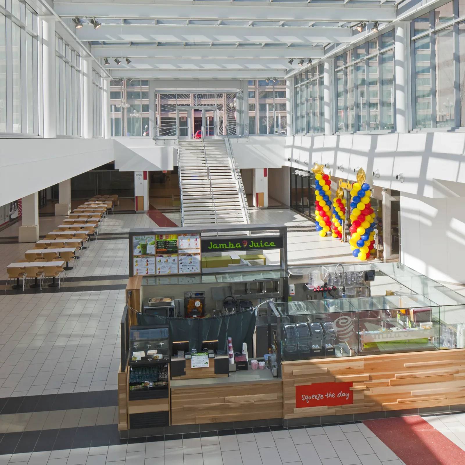 Monumental stair and stone flooring at L’Enfant Plaza in Washington DC