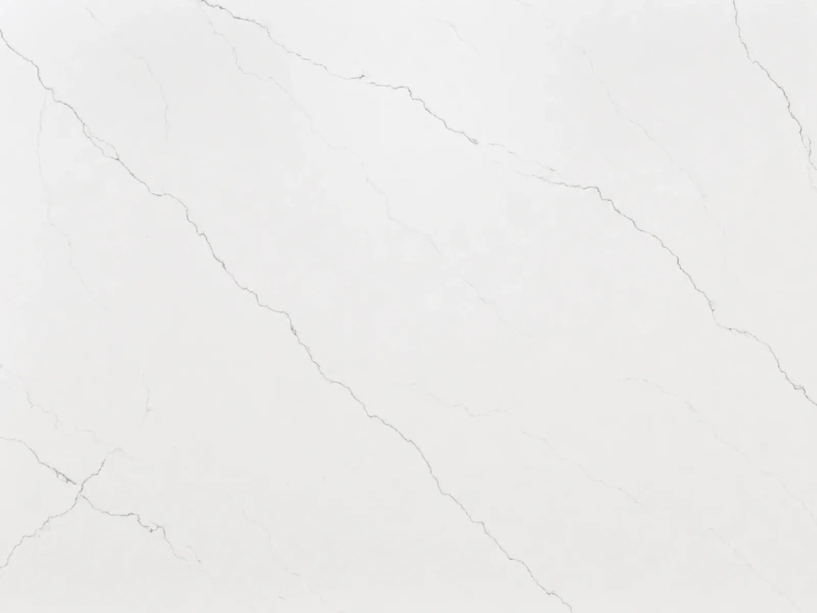 Calacatta Miraggio quartz surface with soft gray veining